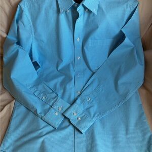 Jos. A. Bank Turquoise Check Dress Shirt
